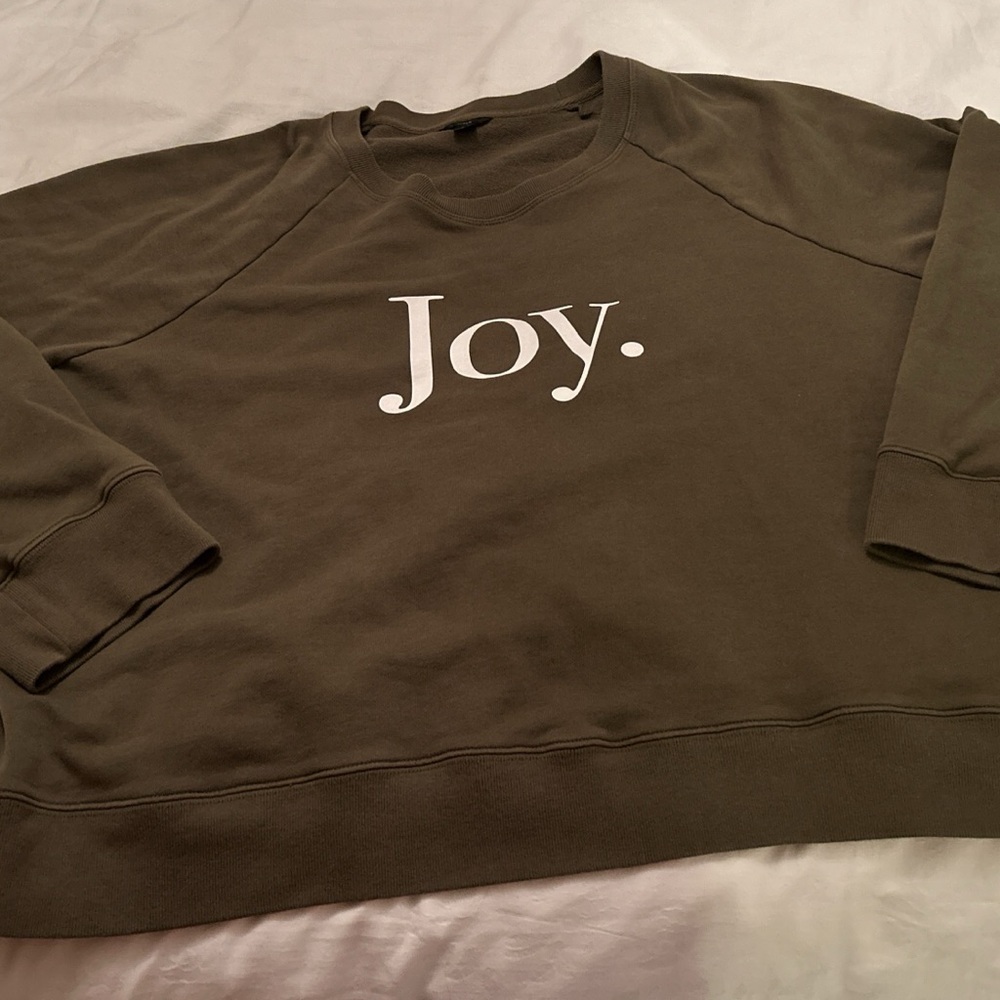 J. Crew Joy Olive Green Crewneck Sweatshirt- Women’s 2x 100 percent Cotton